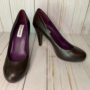 Plum Leather Pumps